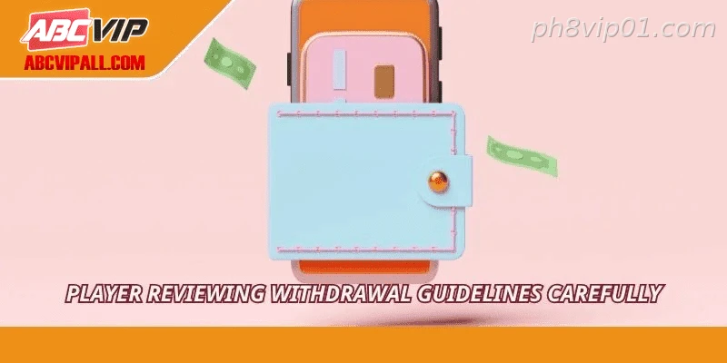 Player reviewing withdrawal guidelines carefully